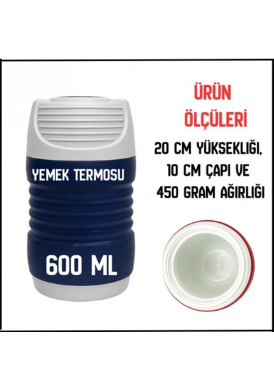 Uyguna-yakala Isı Yalıtımlı Gri/lacivert Cam Yemek Termosu-erm.263 Çok Renkli