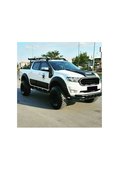 Ford Ranger 2012-2022 Kaput Kabartma Mat Siyah Ön Kaput Üstü Kaplama