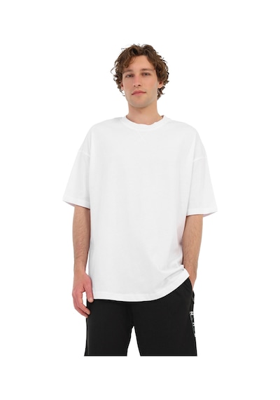 Kinetix Mb Oversıze 11bs201 6fx Kırık Beyaz Erkek Kısa Kol T-shirt