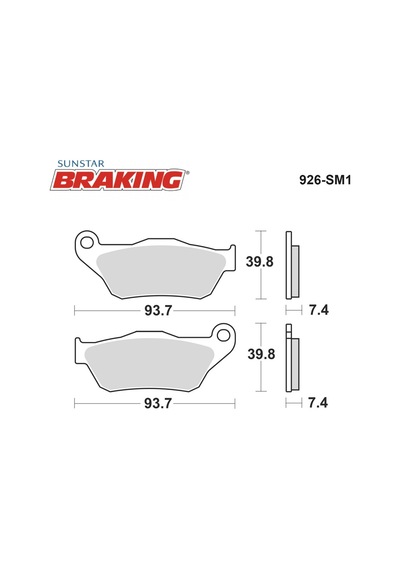 Yarı Metalik Ön Fren Balatası Yamaha X-max 250cc Ön Sağ 2005-2009