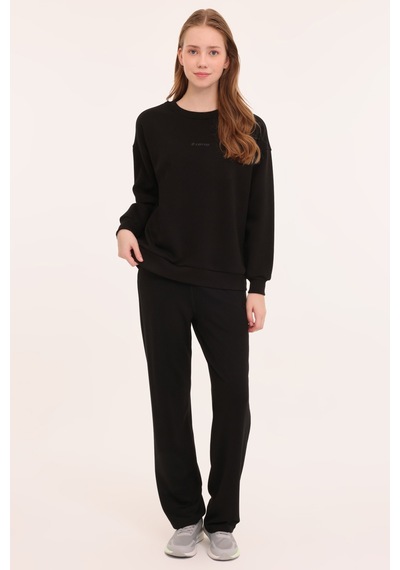 Lotto W-delfın C Neck Sweat 4pr Siyah Kadın Sweatshirt Siyah
