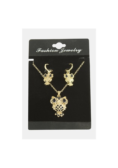 Baykuş Zirkon Taşlı Set Kolye 11 81352937