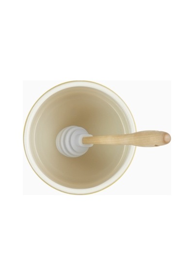 Le Creuset Lüks Tasarım Seramik Bal Kabı Ve Kaşığı Sarı