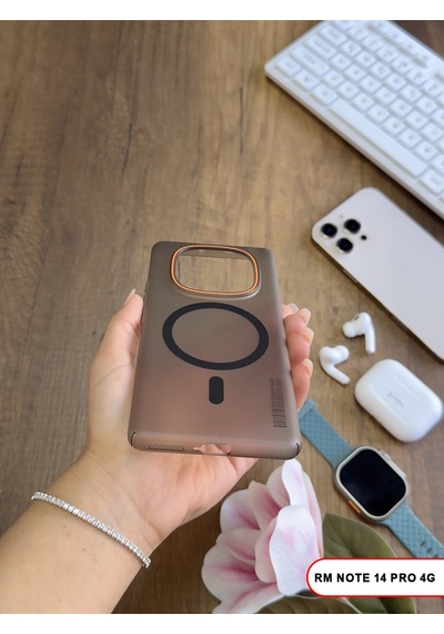 Redmi Note 14 Pro 4g Magsafe Uyumlu Mat Sert Klein Kılıf Siyah