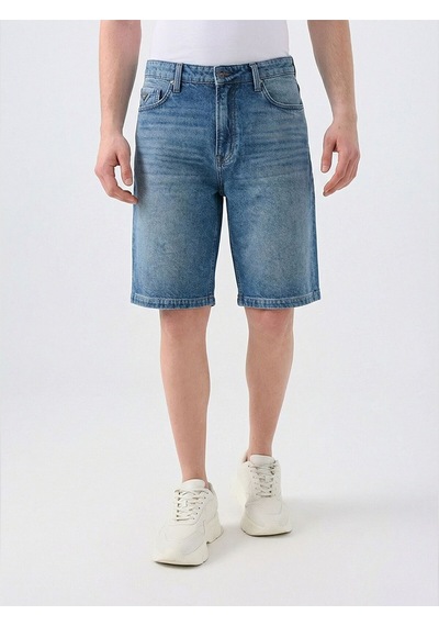 Super Baggy Fit Erkek Şort Denim