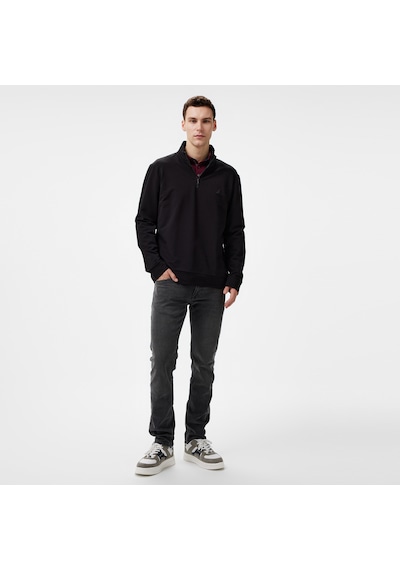 Nautica Erkek Siyah Regular Fit Sweatshirt Düz K47024t Siyah
