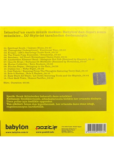 Müzik Cd Sidir - Plak Değildir Cd Babylon Is Music Cd