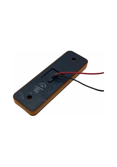 24v Yan Sinyal Lambası Dorse Side Marker 4 Ledli Turuncu 98 32 Mm