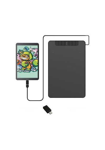 Veikk VK640 6x4" 16384 Levels 5080 LPI Grafik Tablet + Kalem