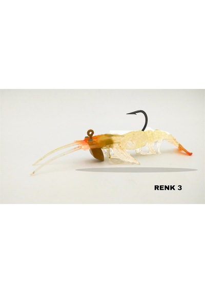 Avlivari 3D Shrimp 6Gr 7.62Cm Zıplatmalı Silikon Karides