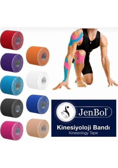 Jenbol Kinesiology Tape  Bandı 5 Cm X 5 M - Pembe
