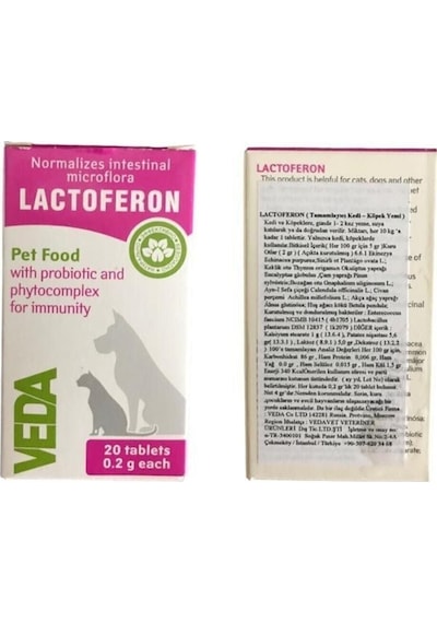 Veda Lactoferon Kedi ve Köpekler Için Probiyotik Güçlendirici