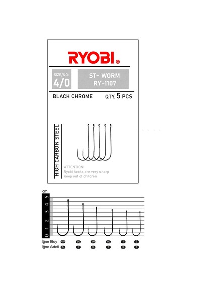Ryobi İğne St-worm Ry-1107 No : 4/0