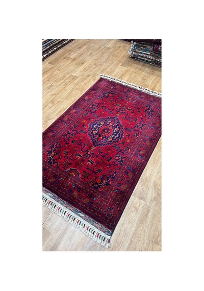 El Dokuma Afghan Halısı Bordo