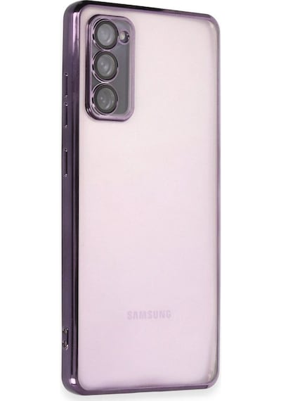 Tedar Samsung Galaxy Uyumlu S20 Fe Kılıf Razer Lensli Silikon - Mor Najmaddin standart