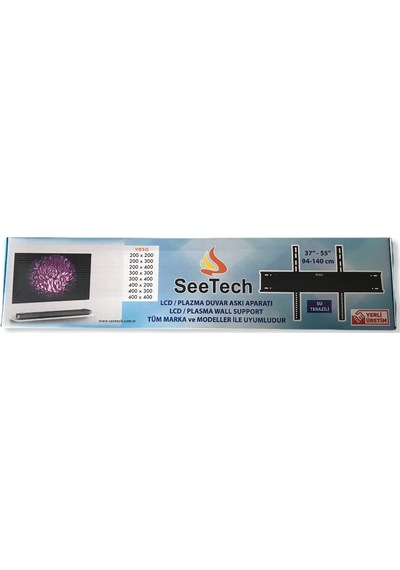Led Tv Lcd Tv Duvar Askı Aparatı 94 140Cm 37 55 İnc Su Terazili