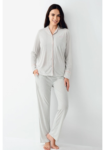 Pierre Cardin Kadın Yeşil Gömlek Pijama Pc9051-s-v1 Yeşil