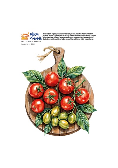 Mavi Sanat Ütü İle Rub On Transfer Kağıdı A4 Model No: 0065