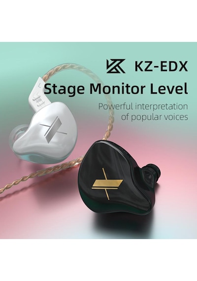 Kz Edx 1dd Mikrofonlu Kulak İçi Kulaklık Siyah