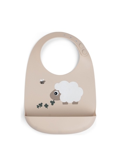 Tiny Farm - Silikon Mama Önlüğü - Bej