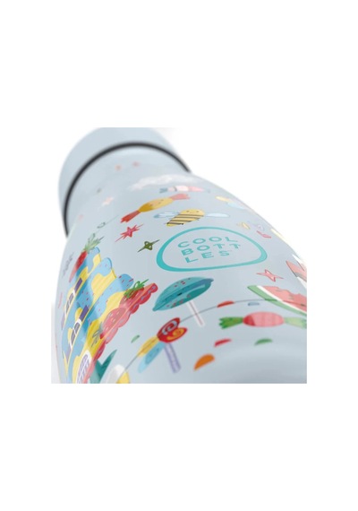 Cool Bottles Paslanmaz Çelik Suluk - The Kids Bottle Candy Land 350ml Çok Renkli