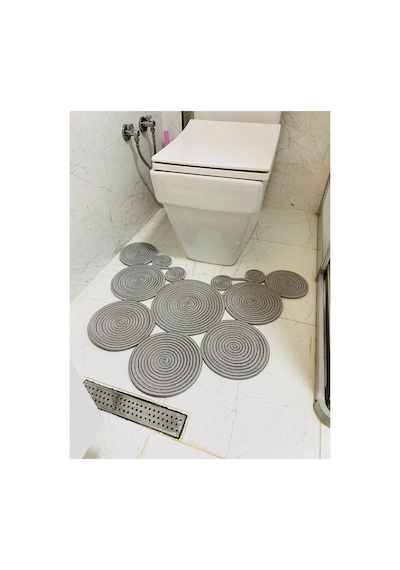 Jüt, Hasır, Paspas, Banyo Paspası, Klozet Önü Paspası, Klozet Paspas, Çift Taraflı Grigri Grigri