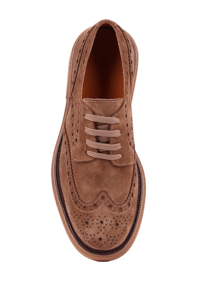 Shoetyle - Taba Hakiki Deri Bağcıklı Erkek Ayakkabı 666-3951-1237 Taba