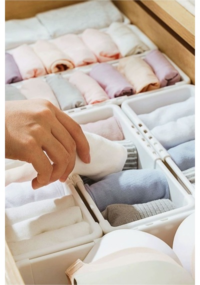 Flexi S-m 2'li Set Uzayabilen Çekmece İçi Düzenleyici Kırtasiye Organizer - Dolap İçi Organizer Seti Diğer