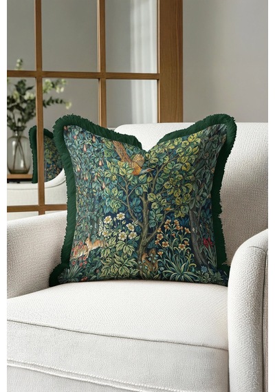 Butik Vintage Orman Lüx Saçaklı Yastık Kılıfı-doğal Yeşil Klasik Rustik Püsküllü Kırlent Kılıfı Soft Yağmur Mint Butik Vintage Orman Lüx Saçaklı Yastık Kılıfı-doğal Yeşil Klasik Rustik Püsküllü Kırlent Kılıfı Soft Yağmur Mint