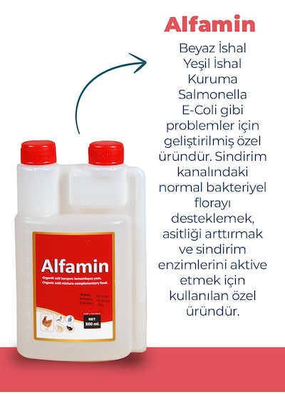 Alfamin Kuşlar Için Kanatlı Ürünü 500ml