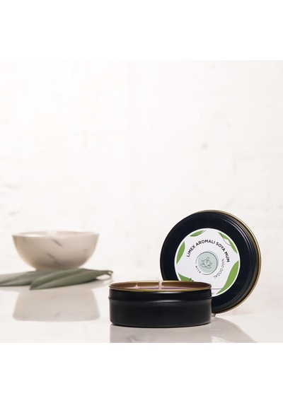 Mitr Limex Aromalı Metal Soya Mum Çok Renkli