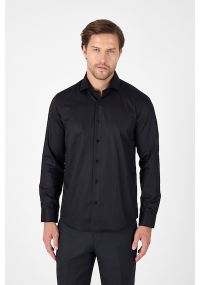 İmza Siyah Uzun Kol Yarım İtalyan Yaka Cepsiz Non Iron Slim Fit Pamuklu Gömlek 1004250267 Siyah İmza Siyah Uzun Kol Yarım İtalyan Yaka Cepsiz Non Iron Slim Fit Pamuklu Gömlek 1004250267 Siyah