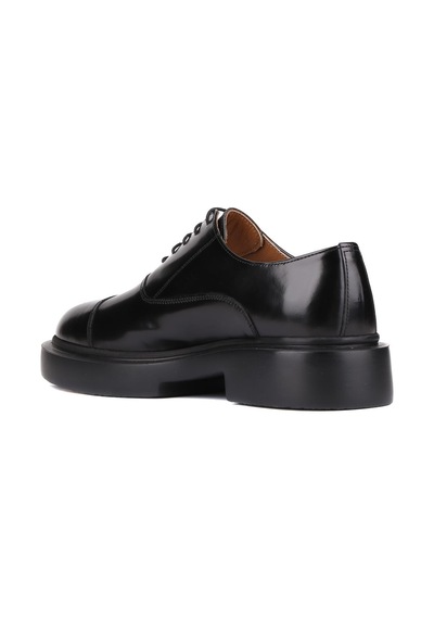 Shoetyle - Siyah Açma Deri Bağcıklı Erkek Klasik Ayakkabı 250-2014-781-siyah Siyah