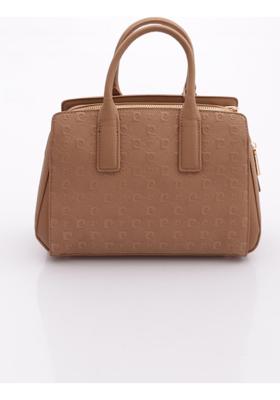 Pierre Cardin 05pc26y104201-p Kabartma Desenli Suni Deri Ayarlanabilir Askılı Omuz Çantası Camel