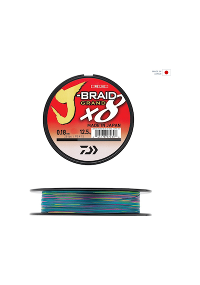 Daiwa J-braid Grand 8b Multicolor 300m İp Misina 0,16mm 0,16mm