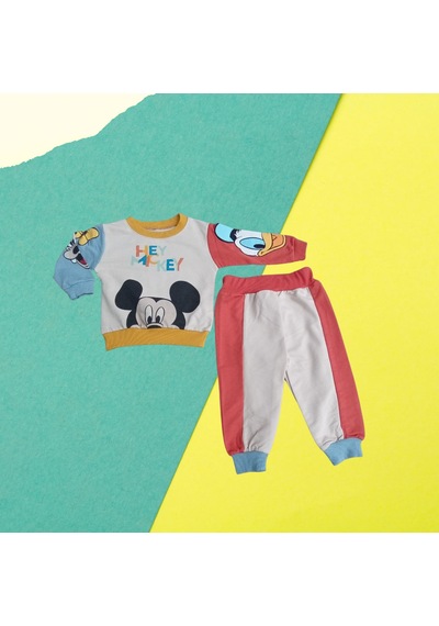 Murat Baby Mickey Mouse Erkek Çocuk Takım Krem