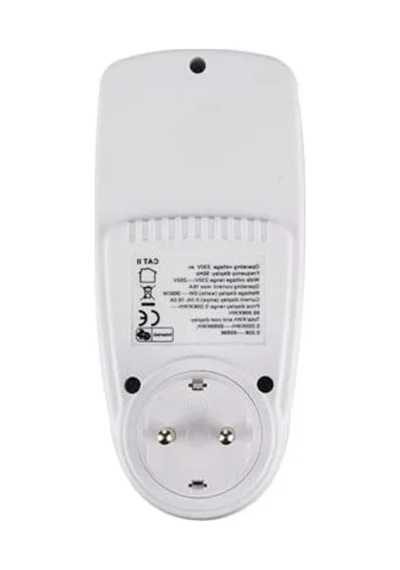 Priz Tipi Wattmetre, Enerji Sarfiyatı Ve Akım Ölçümü İçin 16a