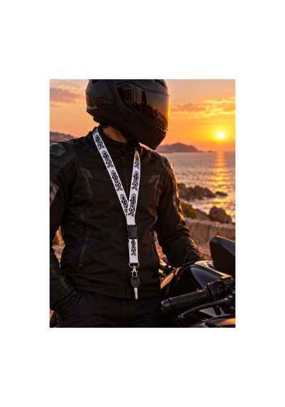 Kanuni Motosiklet Boyun Askı İpi 57 Cm Dekor Aksesuar Moto Aksesuar