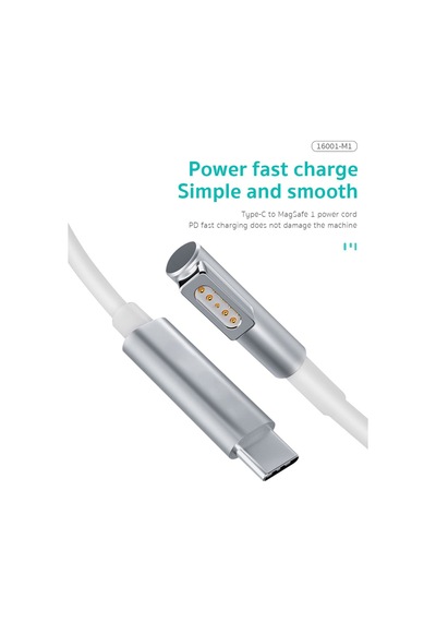 Apple MacBook Uyumlu Type-c To Magsafe 1 Pd Hızlı Şarj Kablosu 2 Metre