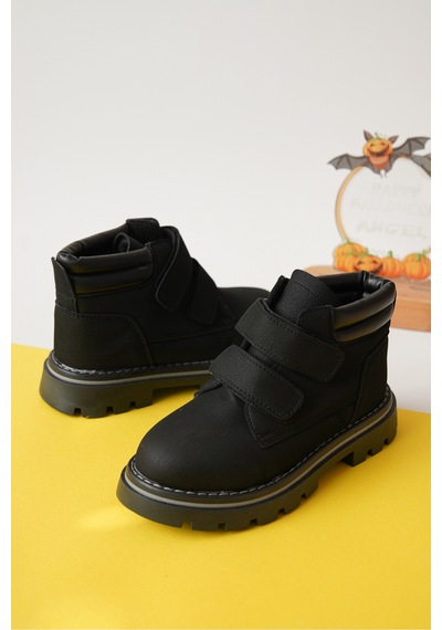 Daxtors Garantili D0cot33 Günlük Ortopedik Çocuk Unisex Soğuk Geçirmez Bot Siyah