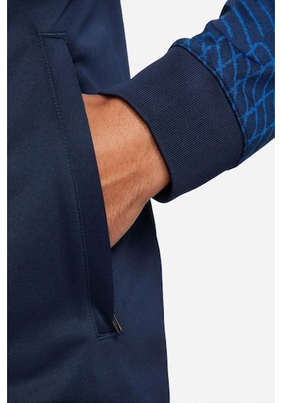 Nike M Dri-fıt Strike23 Hooded Track Jacket Knit Dr2571-451 Lacivert Erkek Eşofman Üstü 001