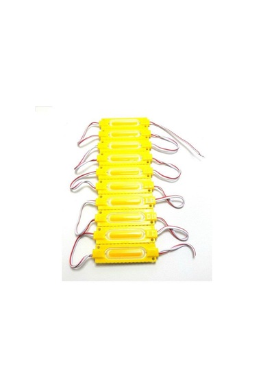 Ledwell Cob Ledli Mercekli Modül Led Sarı - 5Adet