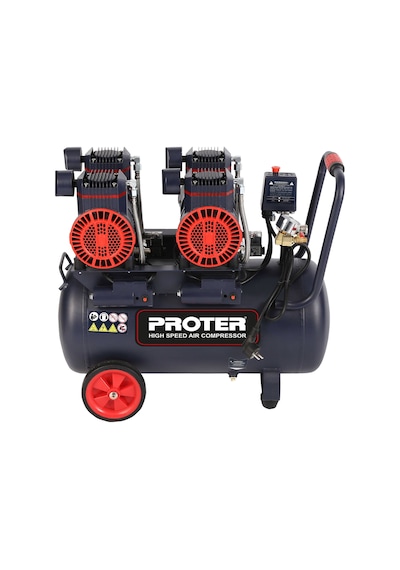 Proter 50LT 4HP 8 Bar Yüksek Hızlı Yağsız Sessiz Hava Kompresörü Proter 50LT 4HP 8 Bar Yüksek Hızlı Yağsız Sessiz Hava Kompresörü