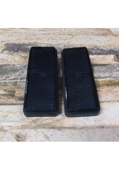 Motosiklet Uyumlu Reflektör Dikdörtgen 3.5cm X 9cm Koyu Gri Reflektör Takım Koyu Gri