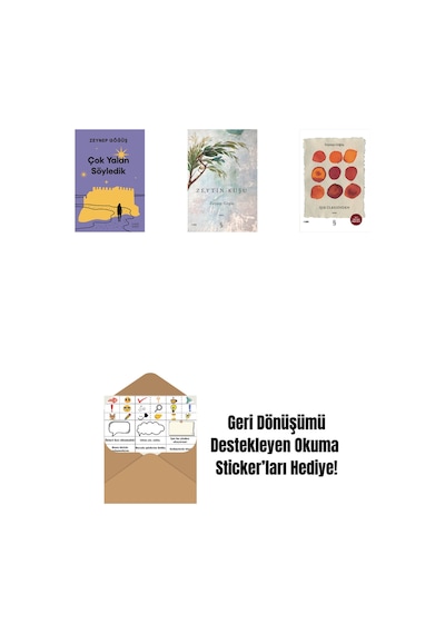 Çok Yalan Söyledik + Zeytin Kuşu + Işık Ülkesinden + Okuma Sticker'ları