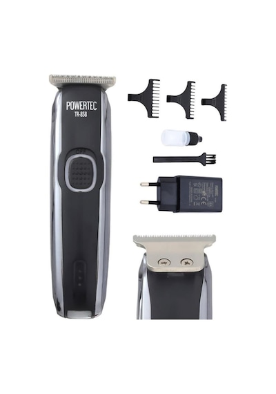 Powertec TR-858 Profesyonel Usb Şarjlı Saç Sakal Ense Vücut Tıraş Makinesi