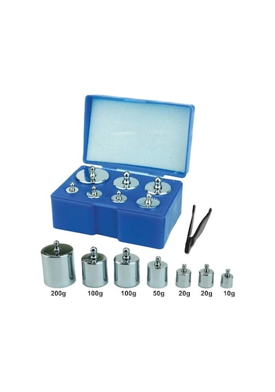Diamond Terazi 8 Parça Ağırlık Paslanmaz Krom Gram Seti 300gr-200gr-100gr-50gr-20gr-10gr Lisinya
