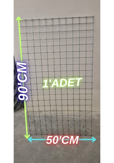 Hasır Tel 4 Göz Arası 3mm Kalınlık 90 Cm Yükseklik X 50 Cm Eni - 1- Adet