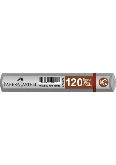 Faber-castell Grıp Min 0.5 2b 60mm. 120'li Gümüş