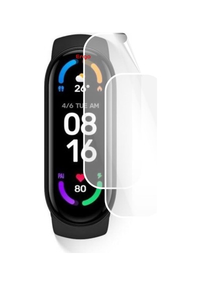 Xiaomi Mi Band 6 Ekran Koruyucu Tam Kaplama Şeffaf Tpu Film 2 Adet